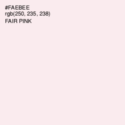 #FAEBEE - Fair Pink Color Image
